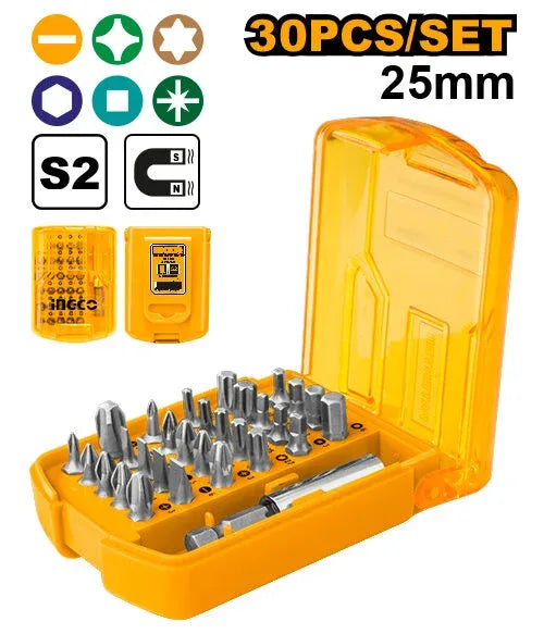 INGCO JEU D'EMBOUTS DE TOURNEVIS 30PCS AU MAROC [AKSD08301]