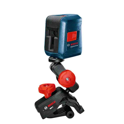 Niveau Laser Croix BOSCH Professional – Portée 10 m, Précision ±0,5 mm/m, Auto-Nivellement ±4° + Support MM 2