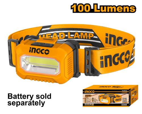 INGCO LAMPE FRONTALE A PILES 100 LUMENS INGCO AU MAROC [HHL013AAA5]