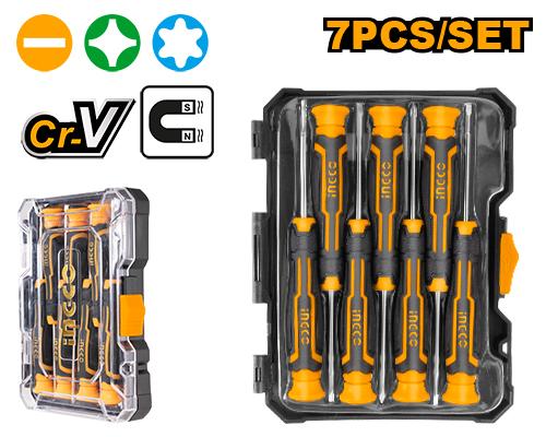INGCO SET DE 7 TOURNEVIS A PRECISION AU MAROC [HKSD0718]