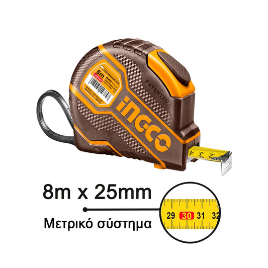 INGCO RUBAN A MESURER EN ACIER 8M X 25MM AU MAROC [HSMT08081E]