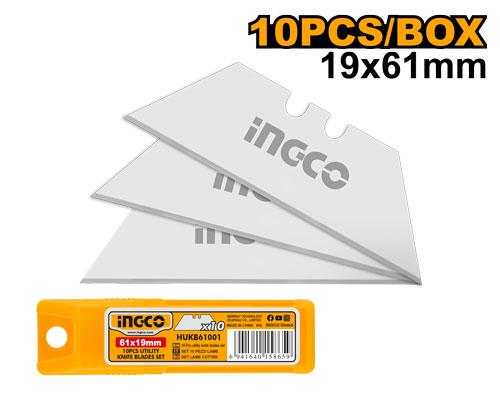 INGCO SET DE 10 LAMES DE COUTEAUX SK5 NR AU MAROC [HUKB61001]