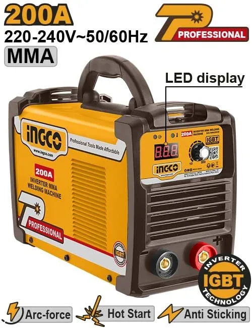 INGCO POSTE A SOUDER 200A MMA ONDULEUR SI AU MAROC [ING-MMA20038]