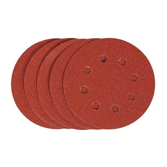 Jeu feuilles abrasives ponceuse orbitale 5pcs 125mm