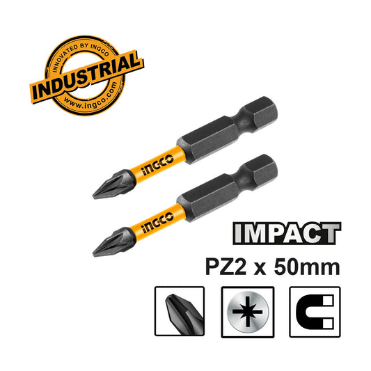 INGCO JEU DE 2 EMBOUTS PZ 2X50MM INGCO AU MAROC [SDBIM71PZ250]