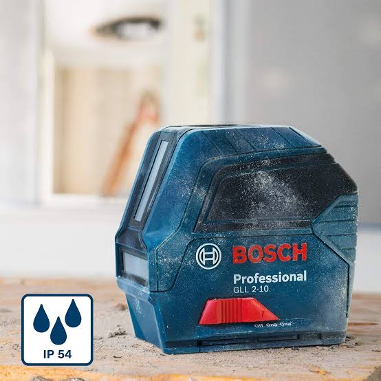 Niveau Laser Lignes BOSCH Professional GLL 2-10 – 10 m, Auto-Nivellement ±4°, IP54 – 0601063L00