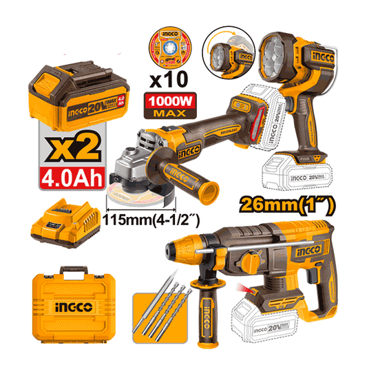 Pack De 3 Machines Ingco