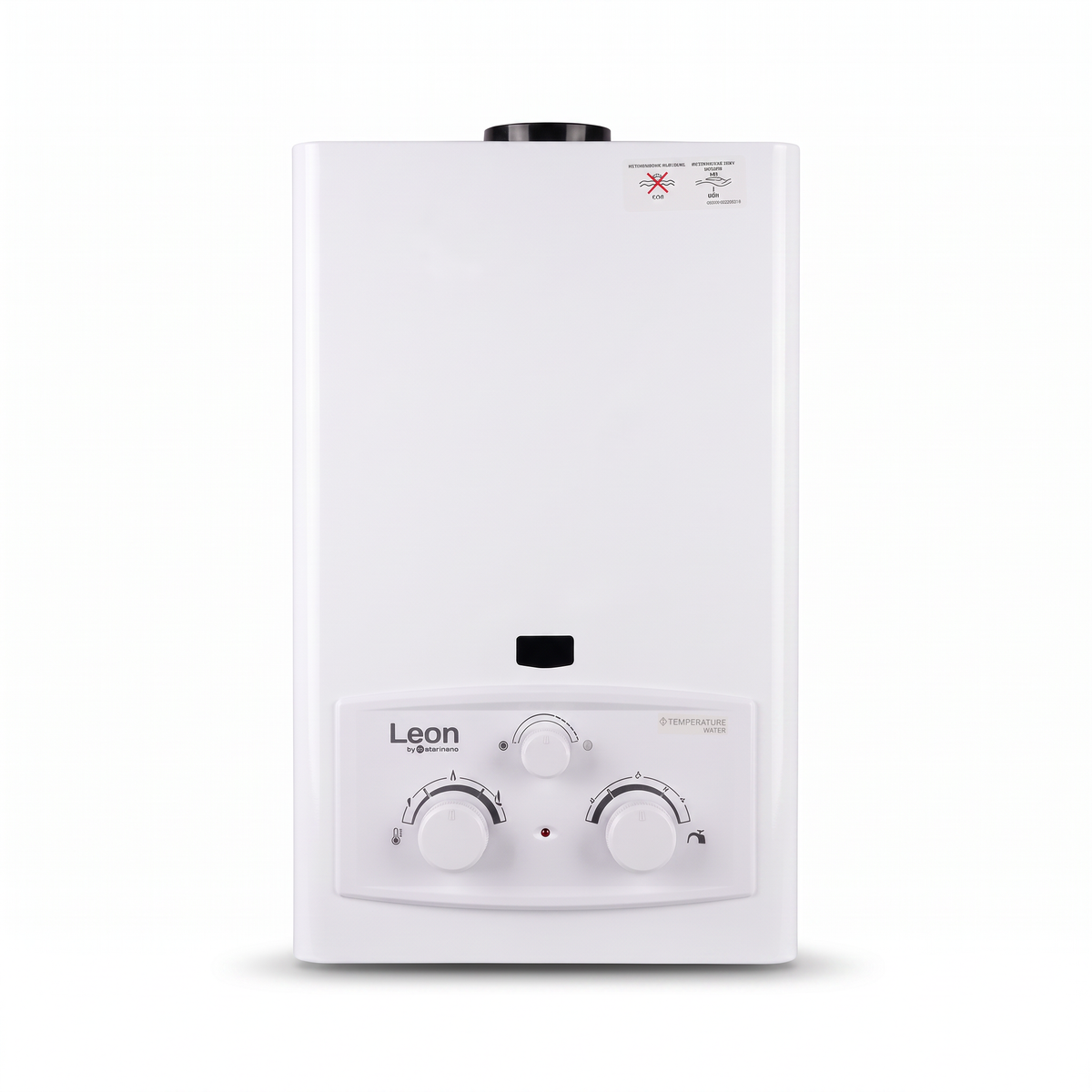 Chauffe-eau à gaz Leon 6 L - vue de face