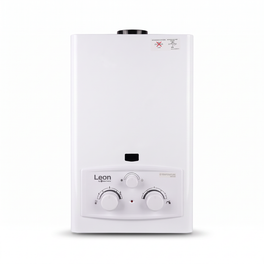 Chauffe-eau à gaz Leon 6 L - vue de face