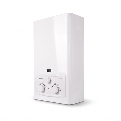 Chauffe-eau à gaz Leon 6 L - vue de côté